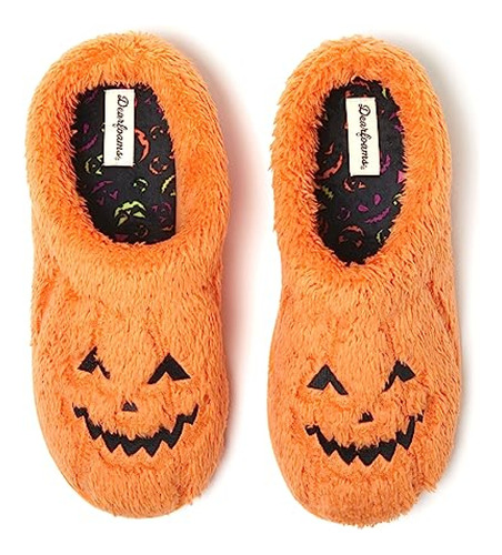 Pantuflas De Mujer  Dearfoams Zapatilla Unisex Spooky Fuzzy