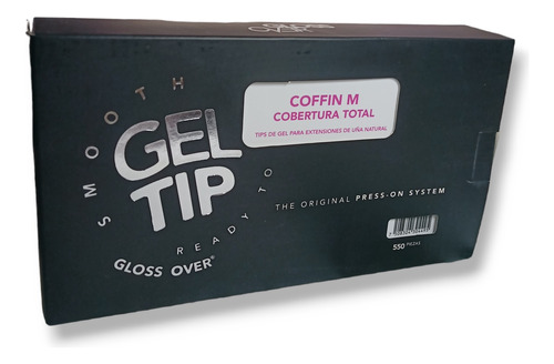 Tip De Gel Extensiones De Uña Punta Coffin M Gloss Over