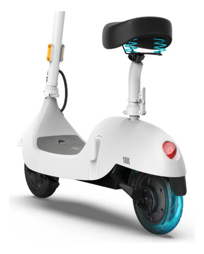 Patín Eléctrico Okai Scooter Con Asiento Pro Plegable Ea10c Color Blanco