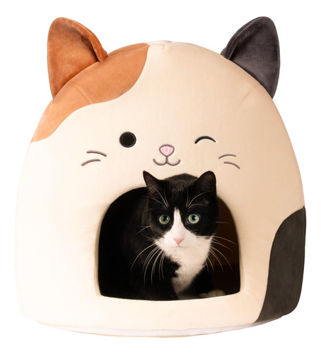 Squishmallows Cam The Cat Pet Cave Original De 16 Pulgadas -