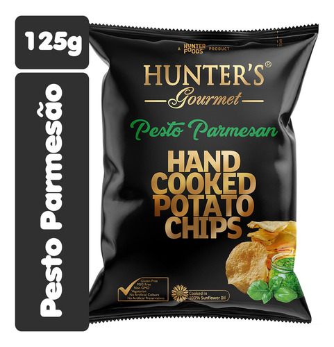 Batatas Fritas Hunter's Gourmet - Parmesão Com Pesto 125g