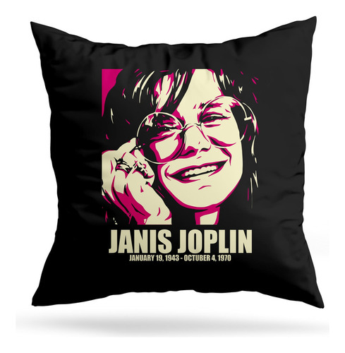 Cojin Deco Janis Joplin Since (d0544 Boleto.store)