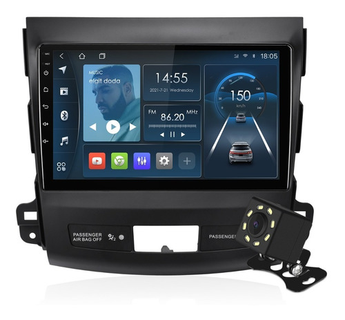 Isudar Radio Auto 1+32g Para Mitsubishi/outlander 2007-2012