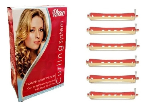 Kit: Base Líquido Permanente Ondular Cabello + 12  Bigudies