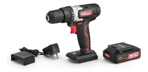 Taladro Inalámbrico Hyper Tough 20-v. Con Pila Y Cargador Color Negro