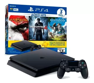 Sony Playstation 4 Slim 500gb + 4 Jogos Físicos