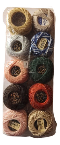 Hilo Para Tejer Punto De Cruz Arcoiris C/10 Bolas 10g Aprox