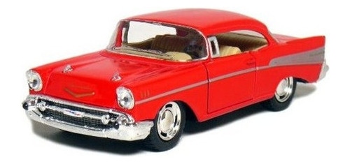 5 1957 Chevy Bel Air Coupe 1:40 Escala (rojo)