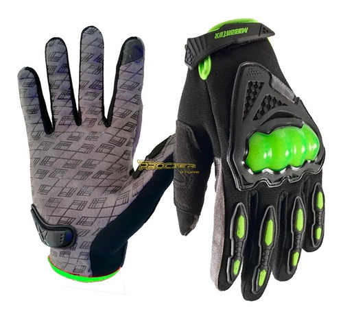 Guantes Moto Proteccion Nudillos Y Palma Forro Suave