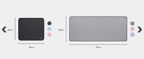Imagen 2 de 2 de Desk Pad Logitech Rosa Xl Antideslizante (956-000048)