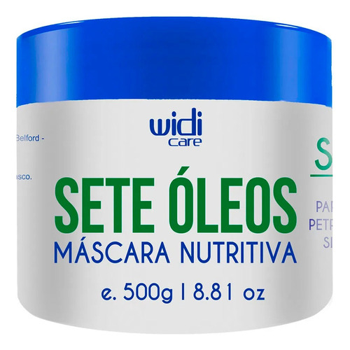 Sete Óleos Máscara Nutritiva E Umectante 500g Widi Care