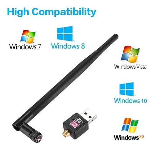 Antena Internet Pc Wifi Usb Receptora De Longo Sinal