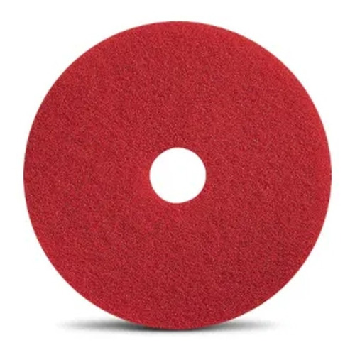 Disco Pad Rojo Para Abrillantadora De Pisos 17  Caja 5 Und