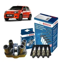 Comprar Kit Cabos Velas E Bobina Ignição Fiat Novo Uno 1.0 8v Fire Evo Flex 2010 A 2017 Original Bosch