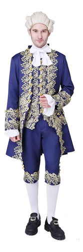 Disfraz De Victoriano Del Siglo 18 Para Adulto/xxl/azul