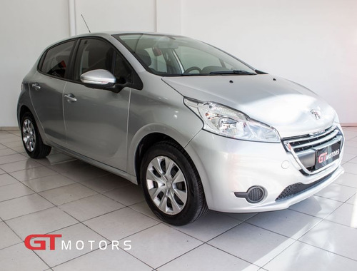 Peugeot 208 1.5 Active 8v 2014 Prata Flex