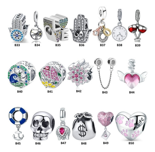 Berloque Prata925 Verdadeira Para Pulseira Pandora Ou Vivara