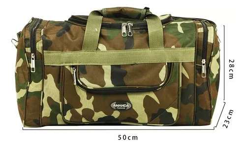 Bolso Maletín Camuflaje De Viaje De Mano 50x30