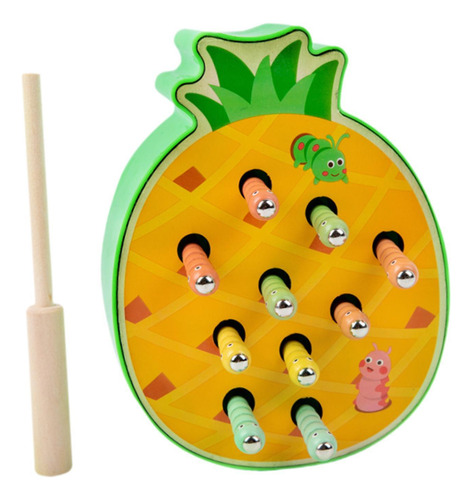 Juego De Atrapar Formas De Piña, Hermoso Juguete De