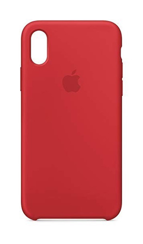 Carcasa Funda De Silicona Para iPhone X Rojo