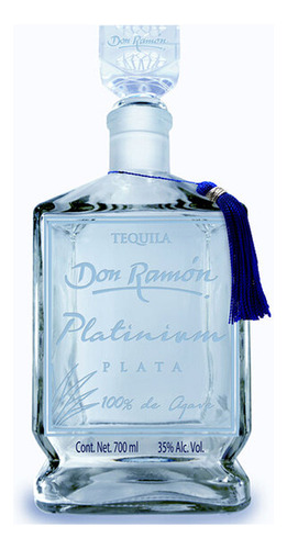 Tequila Bco.100% Don Ramon Plata700ml