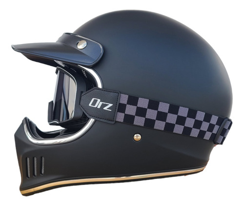 Casco Retro Orz Scrambler Vintage Dot Tipo Torc T3 