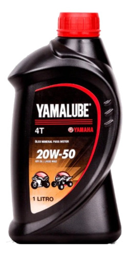 Aceite para motor Yamaha mineral 20W-50 para motos y cuatriciclos de 1 unidad