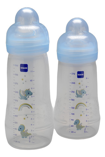 Kit Mamadeira Mam Easy Activetm Set - 270ml + 330ml - Azul
