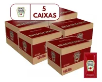 Comprar Ketchup Tradicional Heinz 144 Sachês De 7g 5 Caixas Fechadas