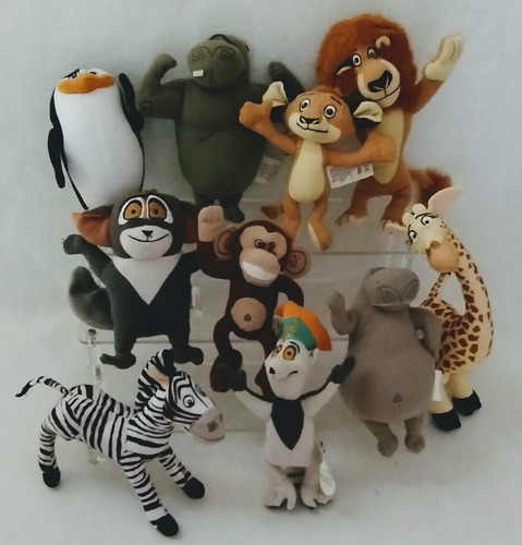 Pelúcia Animais Madagascar Dreamworks Col Mcdonald's Complet (Usado)