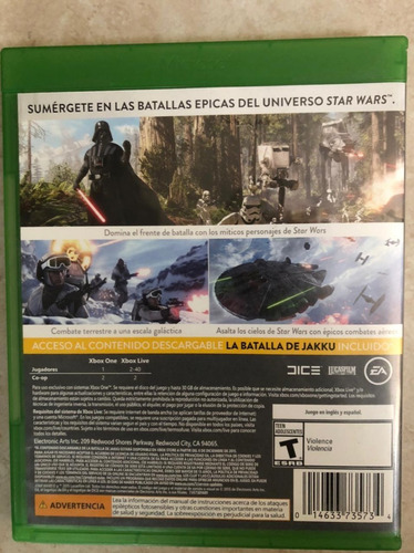 Star Wars Battlefront Para Xbox One (Usado)