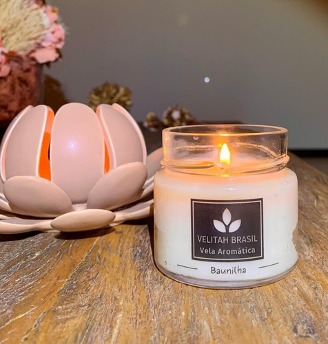 Imagem 4 de 5 de Vela Aromática Premium Baunilha 140g 30h Aromatizada