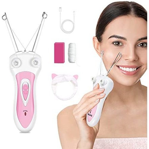 Señoras Facial Hair Remover, Electric Cordless Cotton Wklrb