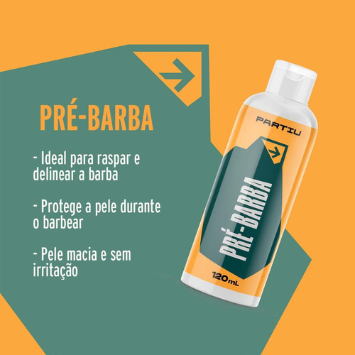 Creme Pré Barba Transparente Profissional 120g Vigor Partiu
