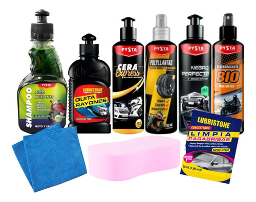 Kit Limpieza Mantenimiento Carro Super Promoción + Espuma