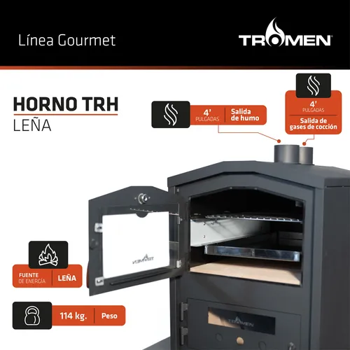 Horno Tromen A Leña, Modelo Trh