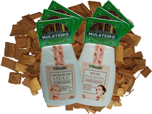 Creme Mulateiro 1und + Vita C 1und + 6 Sab. Mulateiro Barra.