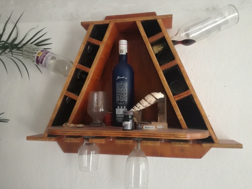 Repisa Triangular Cava Mini Bar Para Pared