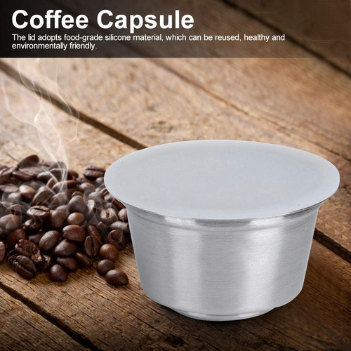Taza De Cápsula De Café Recargable Reutilizable De Acero
