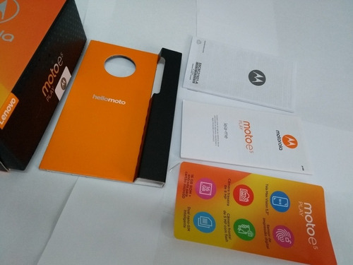 Imagem 4 de 5 de Caixa Vazia Motorola Moto E5 Play + Manual + Protetor Tela