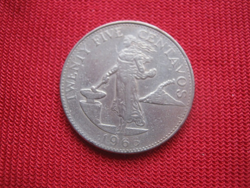 Filipinas 25 Centavos 1966 