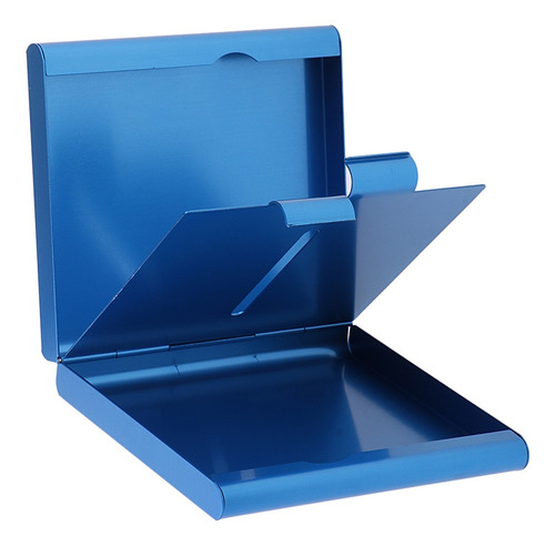 Imagen 3 de 7 de Caja De Cigarrillos De Aluminio Azul
