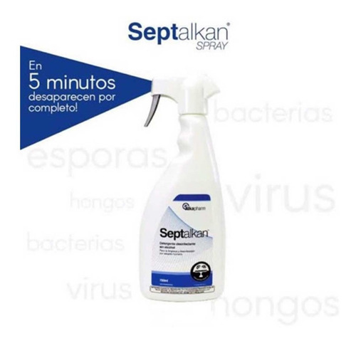 Imagen 3 de 4 de Septalkan Detergente Desinfectante Sin Alcohol