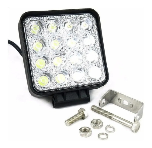 Kit 2 Faros Reflectores Led 4x4 Off Road 48w 12 A 24v Camion