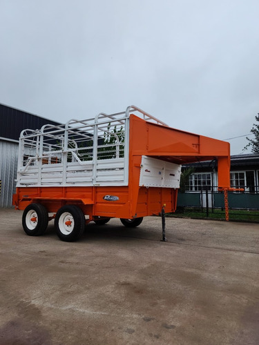 Acoplado 4 Mts Carro Vaquero Jaula Trailer Enganche Cigueña