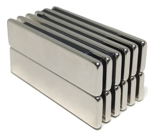Imã De Neodímio 40mm X 9mm X 2mm 4 Peças Super Ímãs Fortes