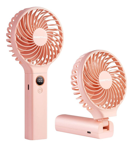 Ventilador De Mano Sweetfull, Ventilador Portátil De 5000mah