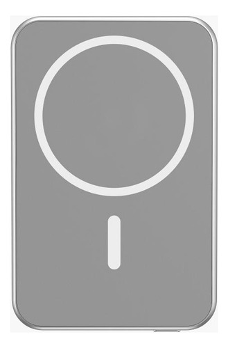 Power Bank Indução 5.000mha 20w Usb-c Magnético Prata Geonav
