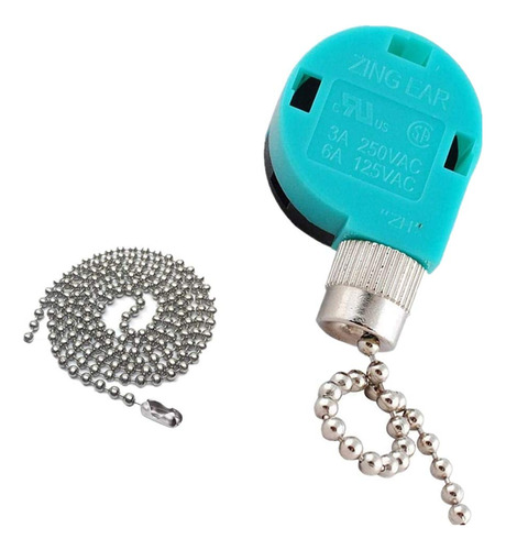 Interrupor Ventilador Techo Zing Ear Pull Chain Switch 3 4