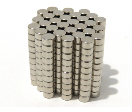 25 Imanes Iman De Neodimio N50 De 5mm X 3mm Redondo Plano